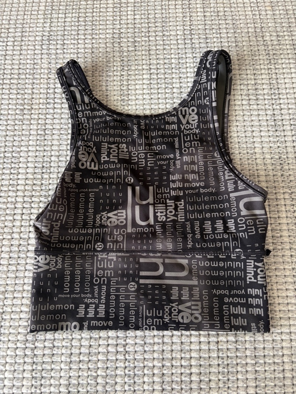 Lululemon logo longline sports bra